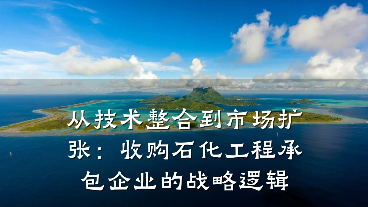 从技术整合到市场扩张：收购石化工程承包企业的战略逻辑