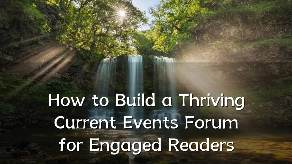 How to Build a Thriving Current Events Forum for Engaged Readers