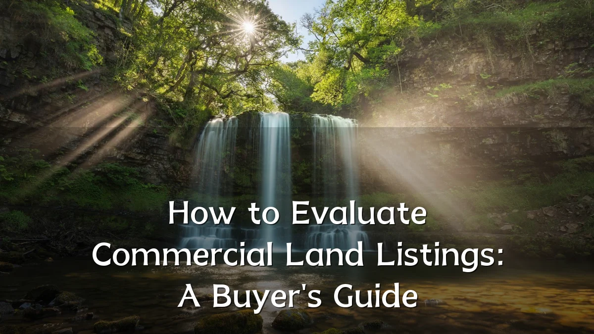 How to Evaluate Commercial Land Listings: A Buyer's Guide