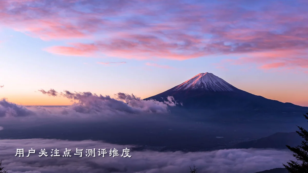 用户关注点与测评维度
